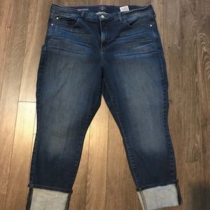 NYDJ size 22, wide cuffed ankle jeans